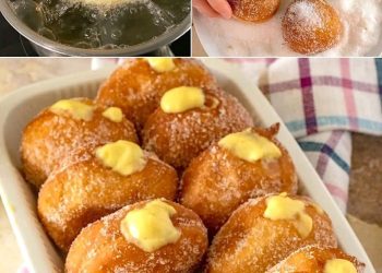 BERLINER GEFÜLLT MIT VANILLEPUDDING