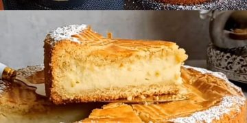 Dieser Kuchen ist so einfach, mit knusprigem Mürbeteig und garniert mit einer unwiderstehlichen Vanillecreme: