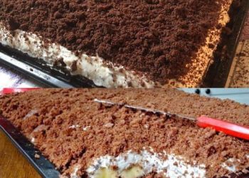 Blitz Maulwurf Blechkuchen, Ein Tassenrezept