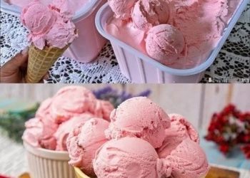 Mhmm das beste Eis aller Zeiten!Erdbeereis ohne Eismaschine Ruckzuck gemacht