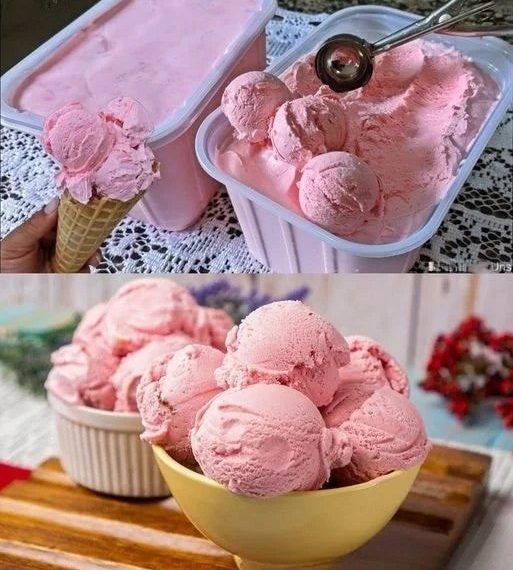 Mhmm das beste Eis aller Zeiten!Erdbeereis ohne Eismaschine Ruckzuck gemacht