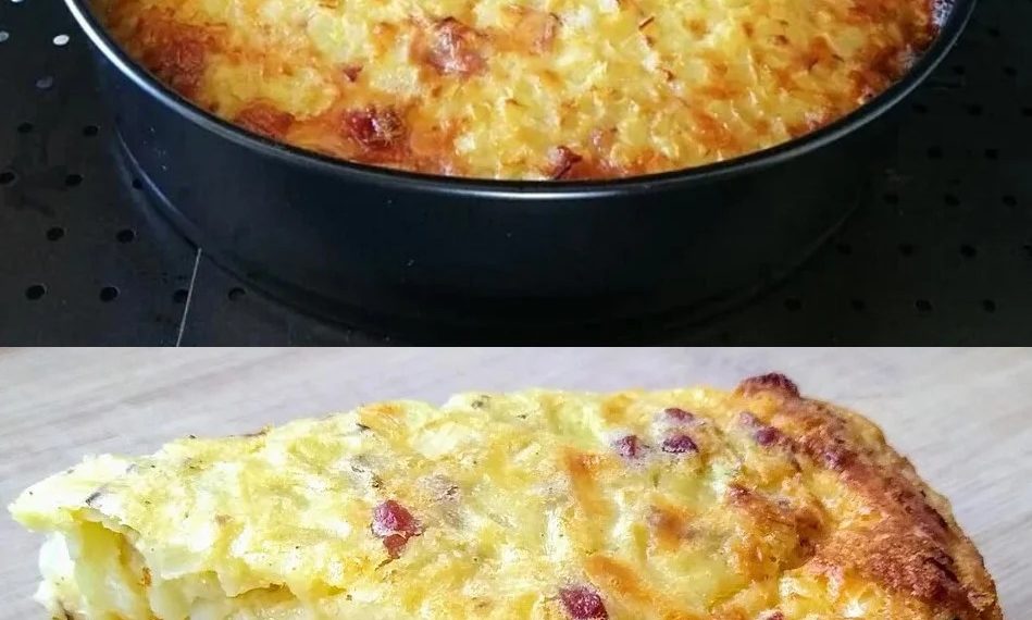 Zwiebelkuchen ohne Boden, das musst du unbedingt probieren!