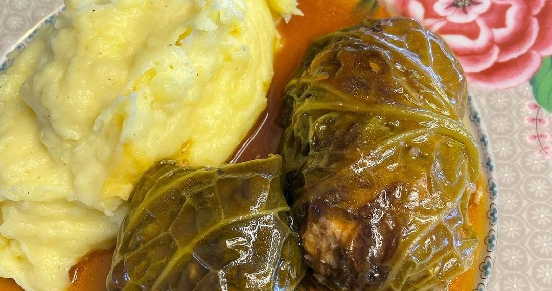 Kohlrouladen mit Kartoffelpüree
