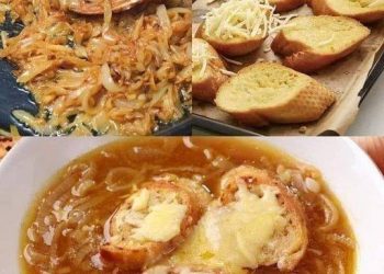 GRATINIERTE ZWIEBELSUPPE: Ein reichhaltiger Aperitif!