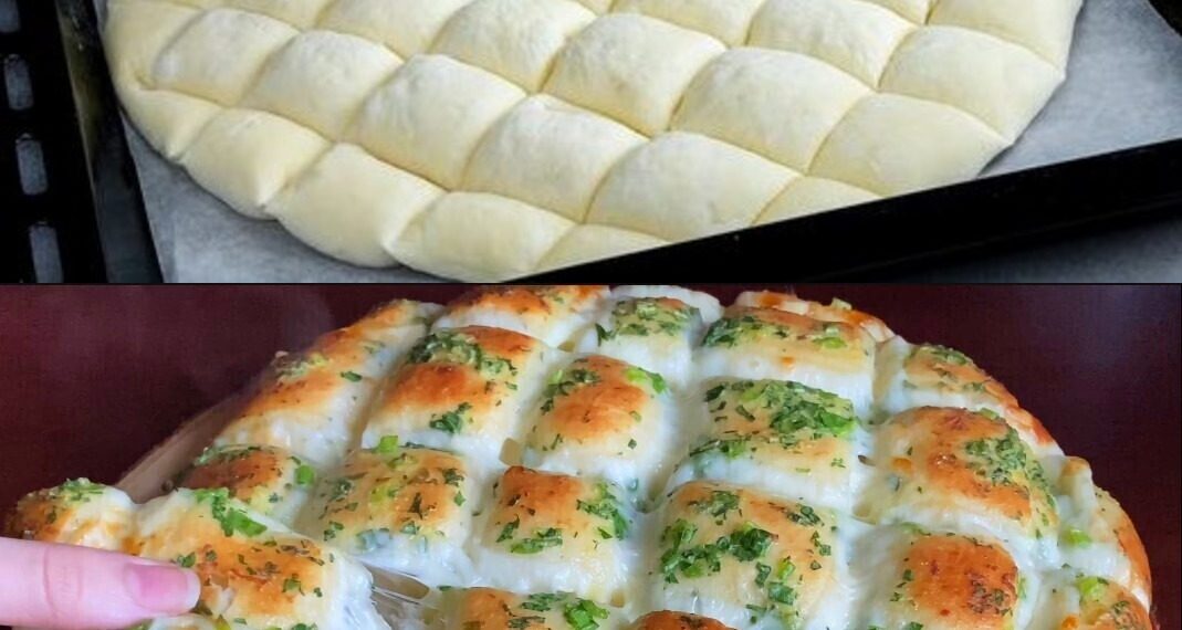 Knoblauch Mozzarella Brot Macht einfach süchtig, ein Traum!