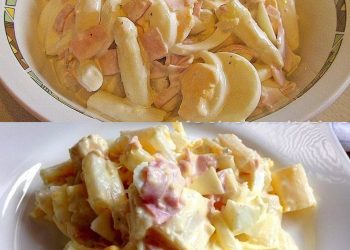 SPARGELSALAT MIT SCHINKEN UND EI