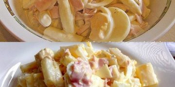 SPARGELSALAT MIT SCHINKEN UND EI