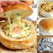 Ei-Schinken-Brötchen: Brötchen aufschneiden und aushöhlen, Schinken, Ei und Käse rein und ab in den Ofen!