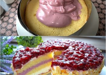 Kirschkuchen! So cremig und unglaublich lecker! Der beste Kuchen