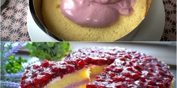 Kirschkuchen! So cremig und unglaublich lecker! Der beste Kuchen