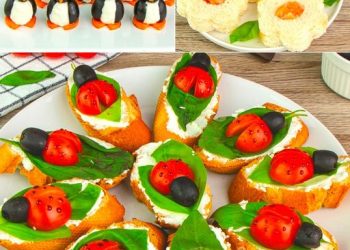 Köstliche Aperitifs mit Brot und Käse: lustig und appetitlich, um die Kleinen zu überraschen!