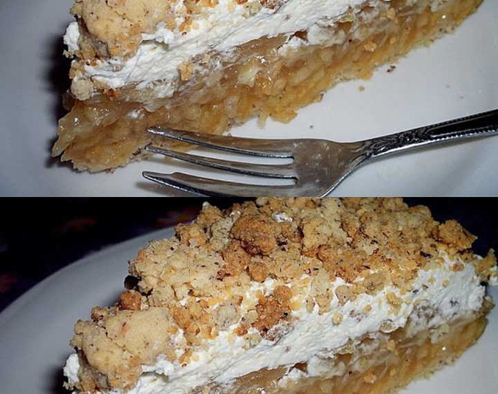 Apfeltorte mit Nussstreuseln