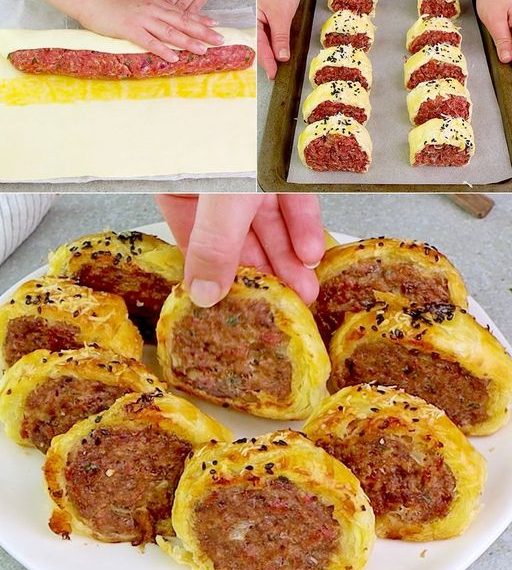 Hackbraten im Blätterteig: einfaches und leckeres Rezept!