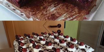 ZICK-ZACK-Puddingkuchen Mit Saurer Sahne
