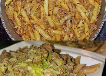 Polnische leckeres Krautnudeln