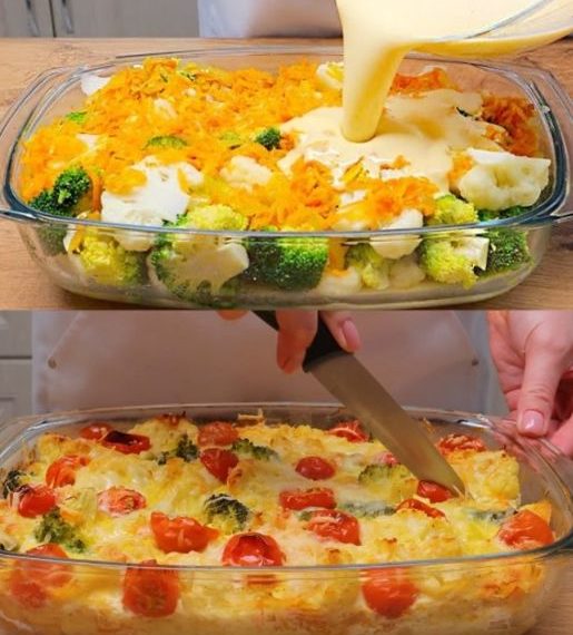 Brokkoli-Blumenkohl-Auflauf voller Nährstoffe