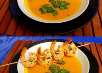 Kürbissuppe mit Ingwer und Kokosmilch