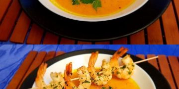 Kürbissuppe mit Ingwer und Kokosmilch