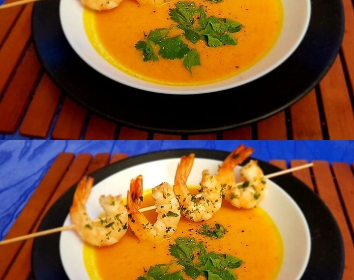 Kürbissuppe mit Ingwer und Kokosmilch