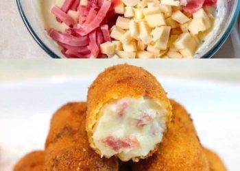 Schinken-Käse-Krokette, Die zubereitung kann nicht einfacher sein!