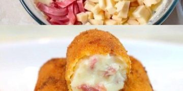 Schinken-Käse-Krokette, Die zubereitung kann nicht einfacher sein!