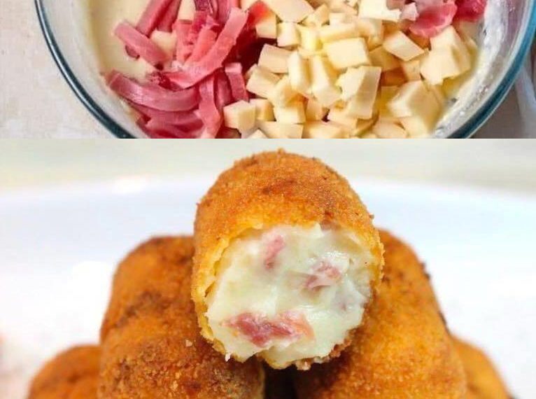 Schinken-Käse-Krokette, Die zubereitung kann nicht einfacher sein!