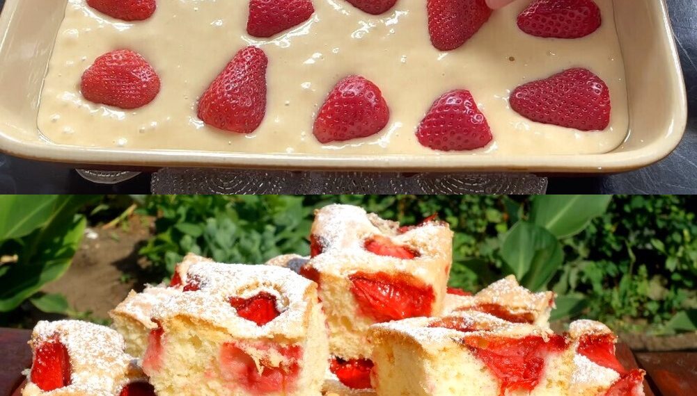 Erdbeer Joghurtkuchen in nur 5 Minuten!