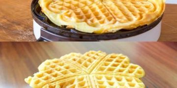Die sind ein muss, Belgische Vanille Joghurt Waffeln in 1 Minute