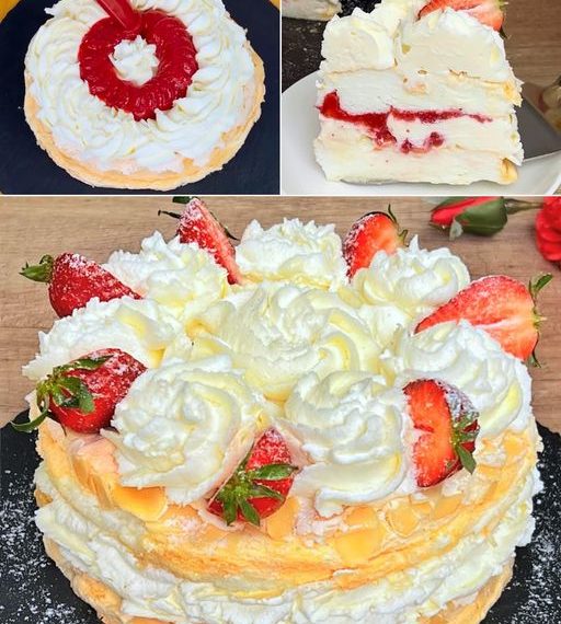 Baisertorte mit Erdbeeren: das Rezept für ein fluffiges und leckeres Dessert