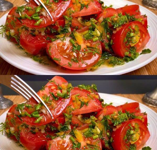 Die köstlichste Tomaten-Vorspeise aller Zeiten! Zaubersalat