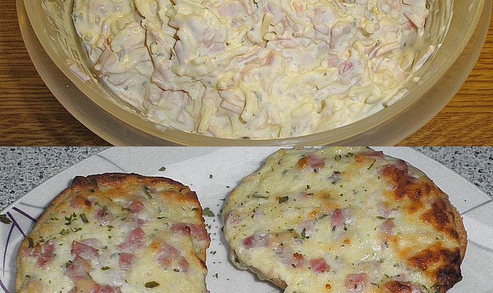 Partybrötchen mit leckere Creme fraiche