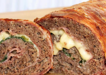 Die Rolle ist absolut sucht gefährlich, Hackfleisch Käse Rolle