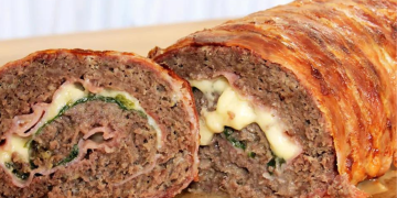 Die Rolle ist absolut sucht gefährlich, Hackfleisch Käse Rolle