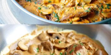 Bœuf Stroganoff mit zartem Rinderfilet