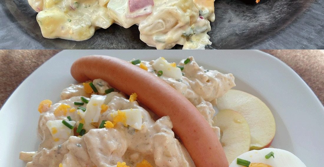 Kartoffelsalat und Würstchen