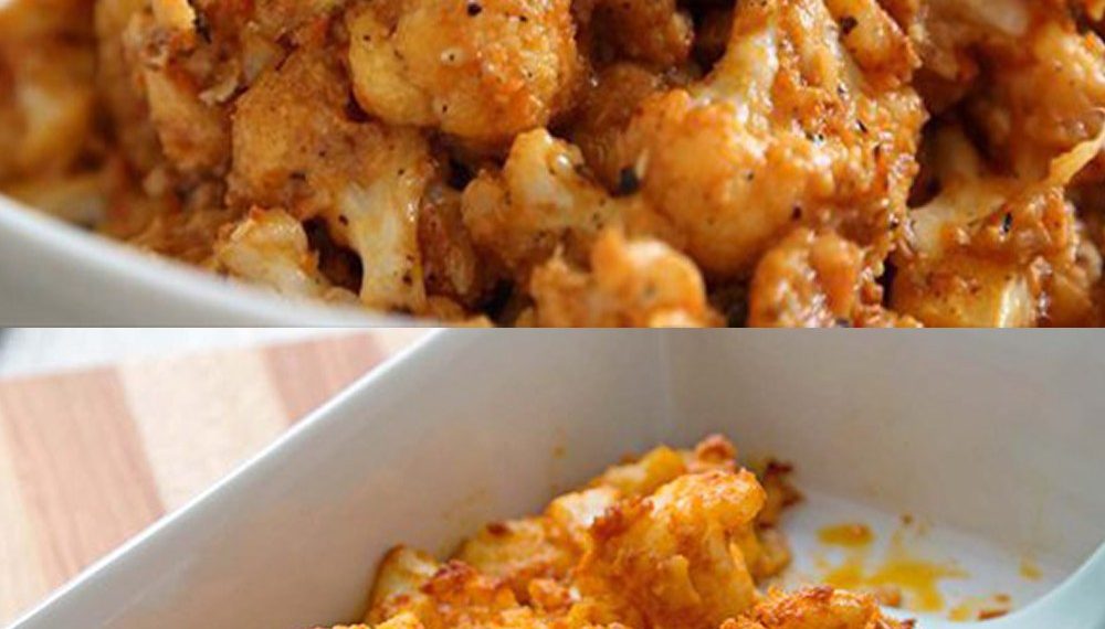 Panierter Blumenkohl aus dem Backofen