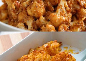 Panierter Blumenkohl aus dem Backofen