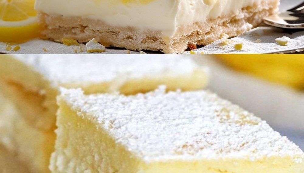 Zitronen Mascarpone-Schnitten