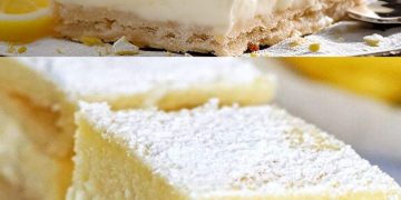 Zitronen Mascarpone-Schnitten