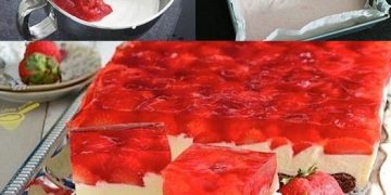 Erdbeerkuchen mit Quark
