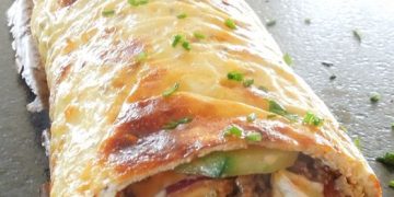Hackfleisch Käse Rolle