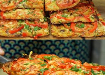 Im Ofen gebackener Kartoffel-Pizza-Auflauf – eine köstliche Variante des Abendessens