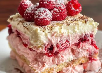 Weißes Schokoladen-Himbeer-Tiramisu 🍰