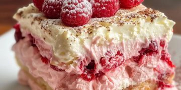 Weißes Schokoladen-Himbeer-Tiramisu 🍰