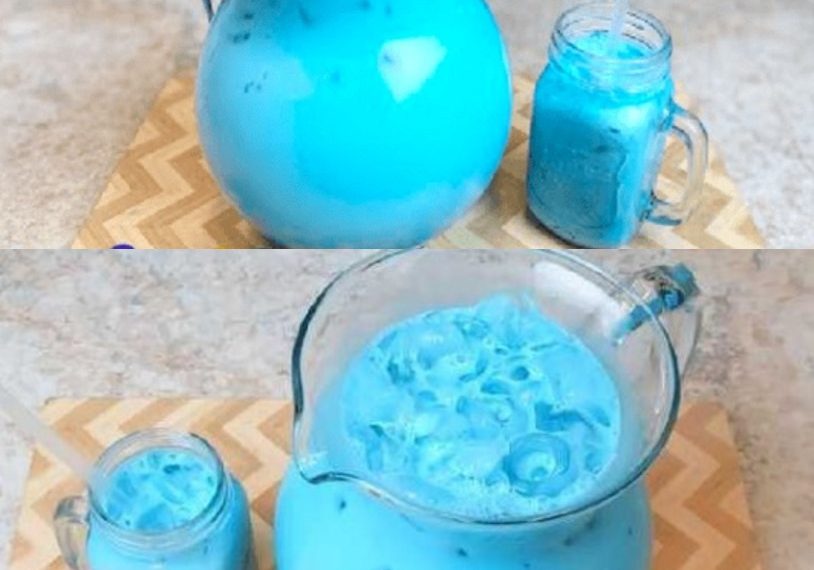 Diese Bowle liebt jeder, „Schlumpf Bowle“ ganz gefährliches Zeug!