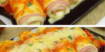 Schinken-Käse-Cannelloni mit Osterteig