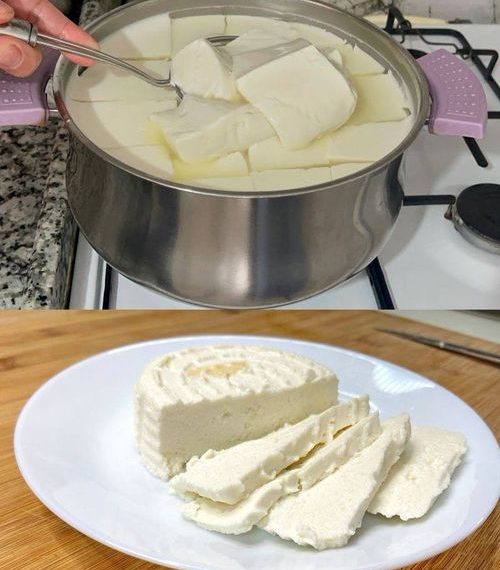 Wenn Sie 1 Liter Milch, Joghurt und eine halbe Zitrone haben, können Sie den besten hausgemachten Käse zubereiten