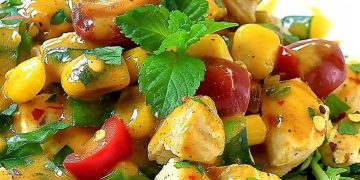 Hähnchensalat Ohne Mayonnaise Mit Honig-Senf-Dressing