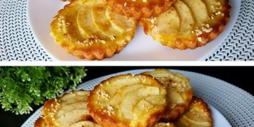 Mit nur 1 Ei und einem Apfel können Sie diese köstlichen Törtchen zubereiten.