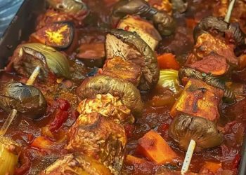Der beste den ich je gemacht habe, Schaschlik in selbstgemachter Schaschliksoße 